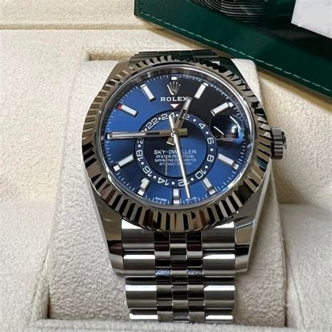 rolex sky dweller blue jubilee.